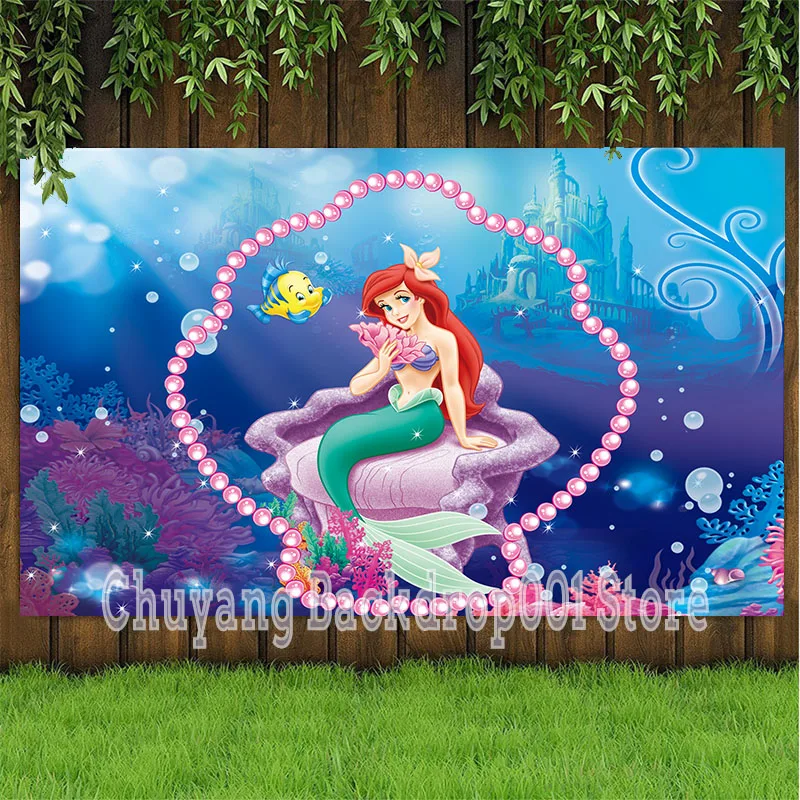 Disney Little Mermaid Ariel Under The Sea Photo Background Photocall Prop Birthday Photography Backdrop Girls Princess
Disney Little Mermaid Ariel Under The Sea Photo Background Photocall Prop Birthday Photography Backdrop Girls Princess