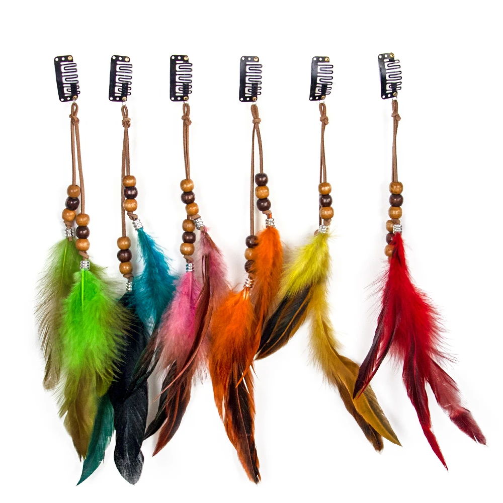 6pcs Feather Hair Extension Clips Headband Feathers Products Hair Accessories Jewelry decoration
6pcs Feather Hair Extension Clips Headband Feathers Products Hair Accessories Jewelry decoration