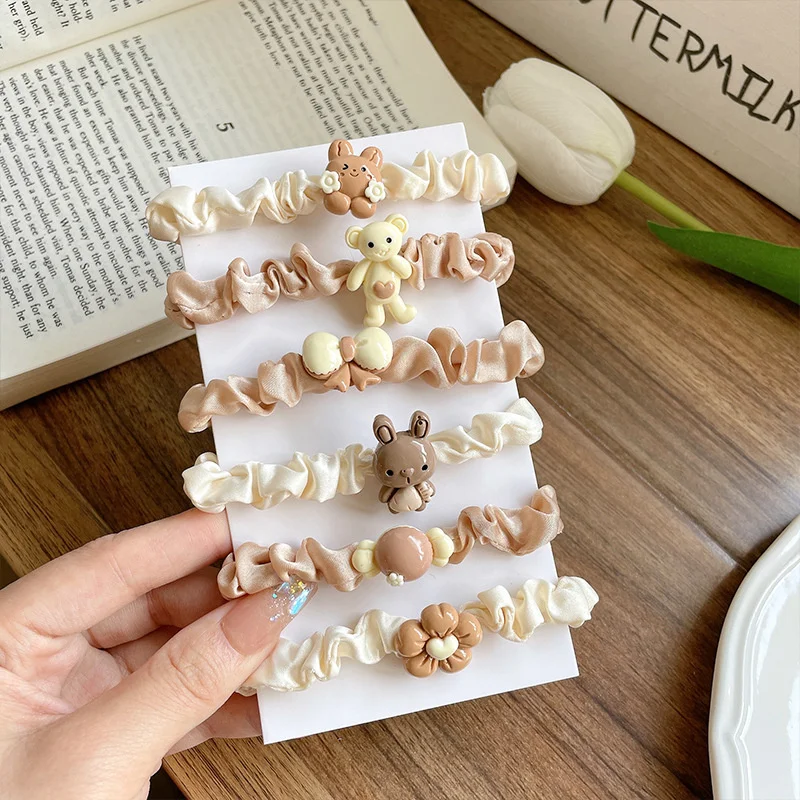 2022 Summer Coffee Colored Bear Rabbit Flower Elastic Hair Band For Girl Children Cute Kawaii Thin Rubber Scrunch Rope Ties
2022 Summer Coffee Colored Bear Rabbit Flower Elastic Hair Band For Girl Children Cute Kawaii Thin Rubber Scrunch Rope Ties