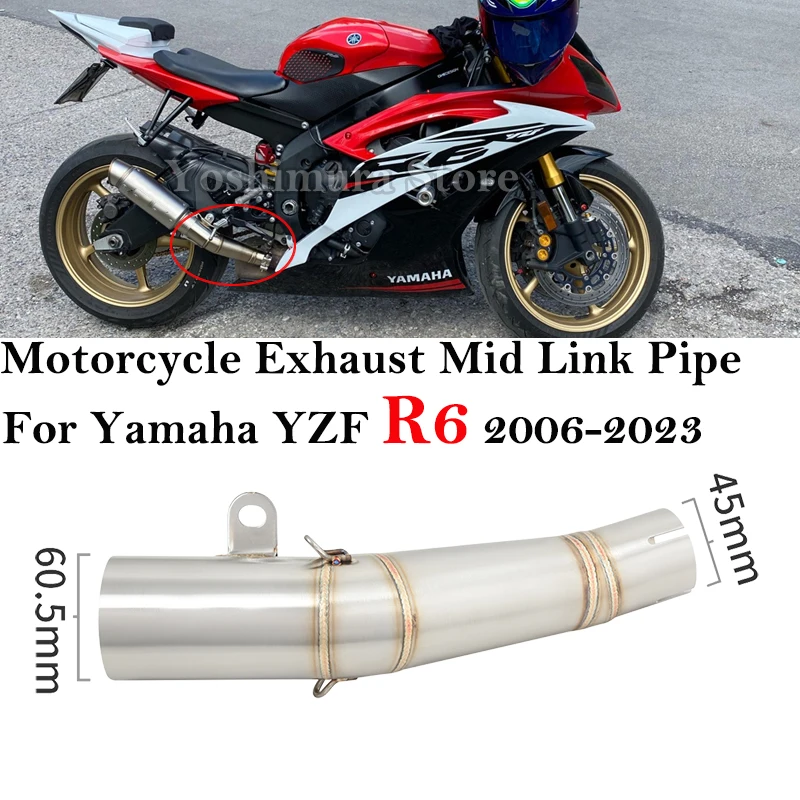 Для Yamaha YZF R6 YZF-6R 2006 2007 2008 2009-2023 мотоциклетная выхлопная система, модифицированная средняя соединительная труба, глушитель 60 мм
Для Yamaha YZF R6 YZF-6R 2006 2007 2008 2009-2023 мотоциклетная выхлопная система, модифицированная средняя соединительная труба, глушитель 60 мм