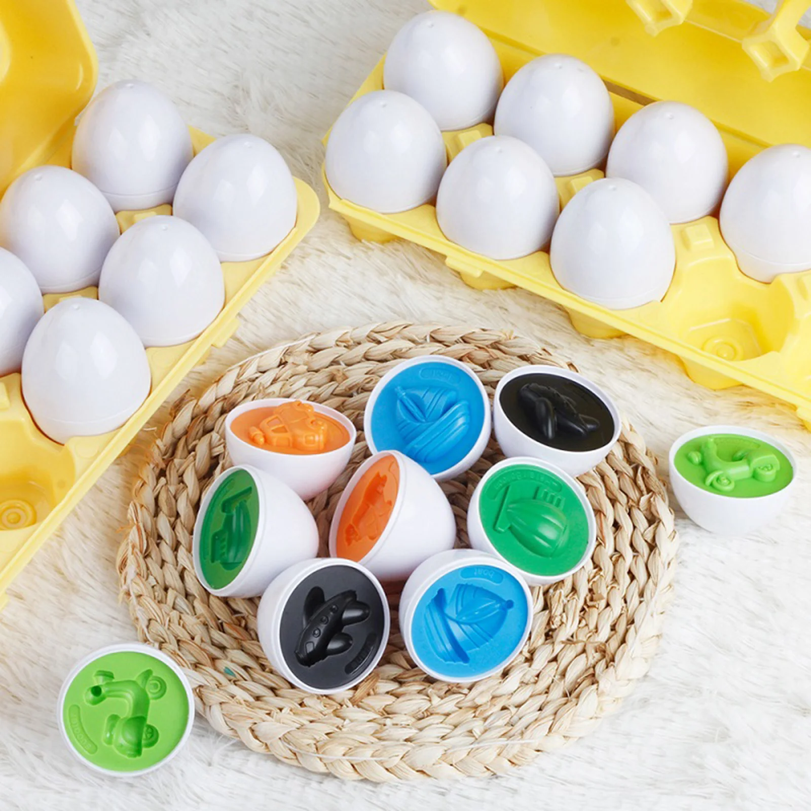 Education Tools Plastic Matching Eggs Children Educational Toys Recognize Color Shaped Matching Eggs Puzzle
Education Tools Plastic Matching Eggs Children Educational Toys Recognize Color Shaped Matching Eggs Puzzle