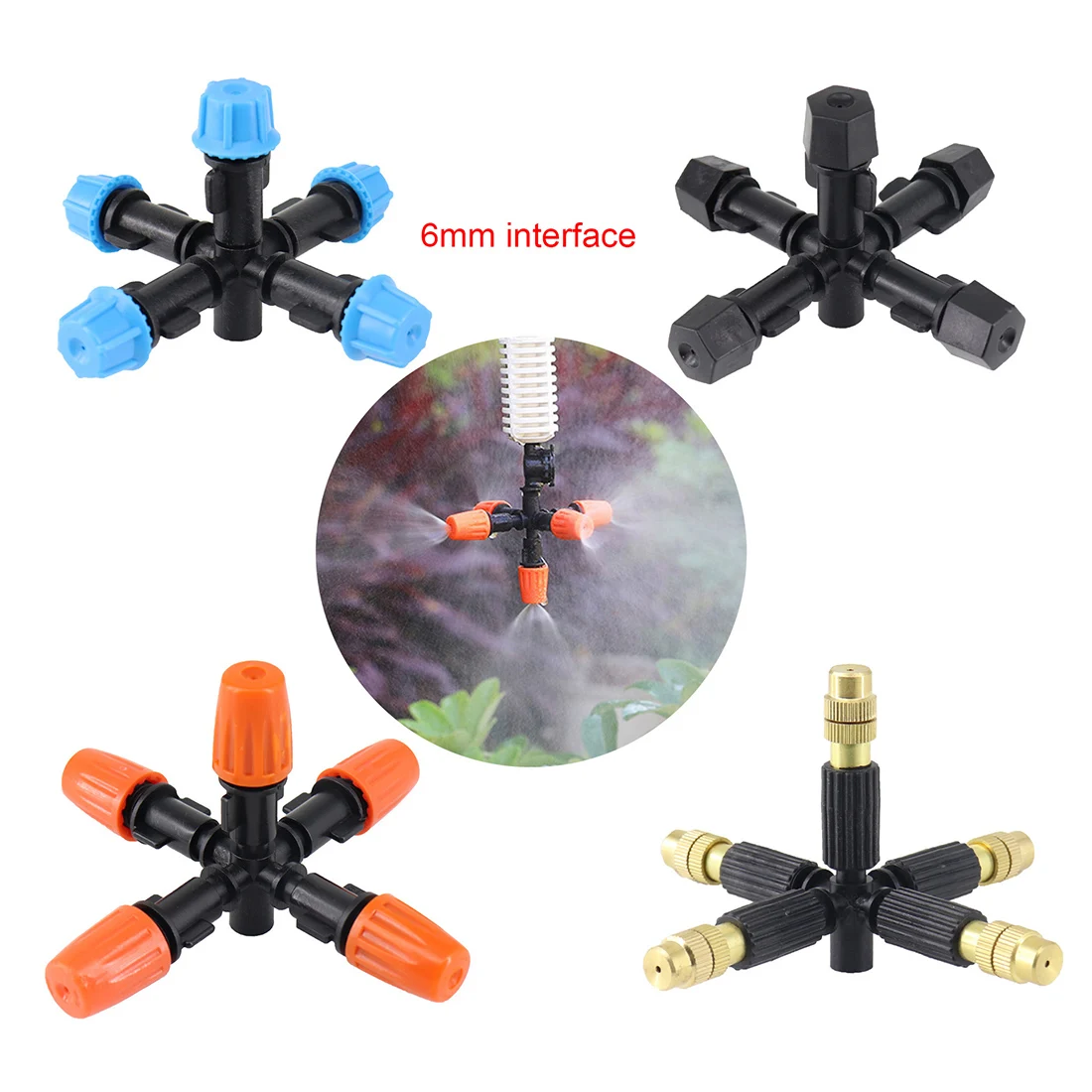 New Mist Sprinkler 5-way Fog Sprinkler Nozzle Adjustable Misting Mist Water Automatic Flower Watering Garden Atomizer Portable
New Mist Sprinkler 5-way Fog Sprinkler Nozzle Adjustable Misting Mist Water Automatic Flower Watering Garden Atomizer Portable