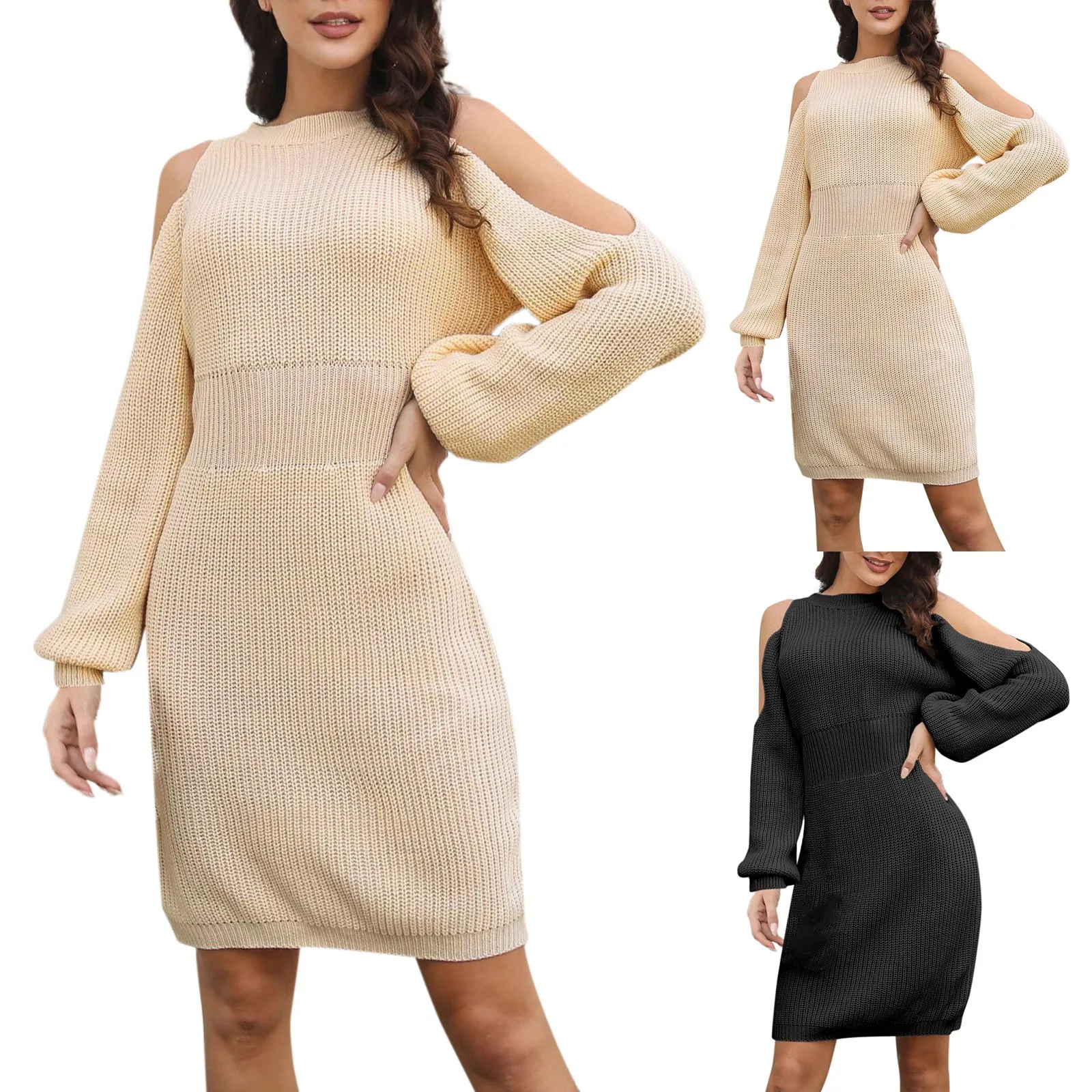 Женское облегающее платье средней длины с длинным рукавом, круглым вырезом, разрезом и высокой талией, туника с длинным рукавом
Женское облегающее платье средней длины с длинным рукавом, круглым вырезом, разрезом и высокой талией, туника с длинным рукавом