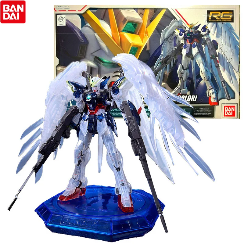 Набор оригинальных моделей Bandai Gundam, аниме фигурка RG 1/144 Wing Zero EW, прозрачная цветная Аниме Фигурка Gunpla, игрушки для детей
Набор оригинальных моделей Bandai Gundam, аниме фигурка RG 1/144 Wing Zero EW, прозрачная цветная Аниме Фигурка Gunpla, игрушки для детей