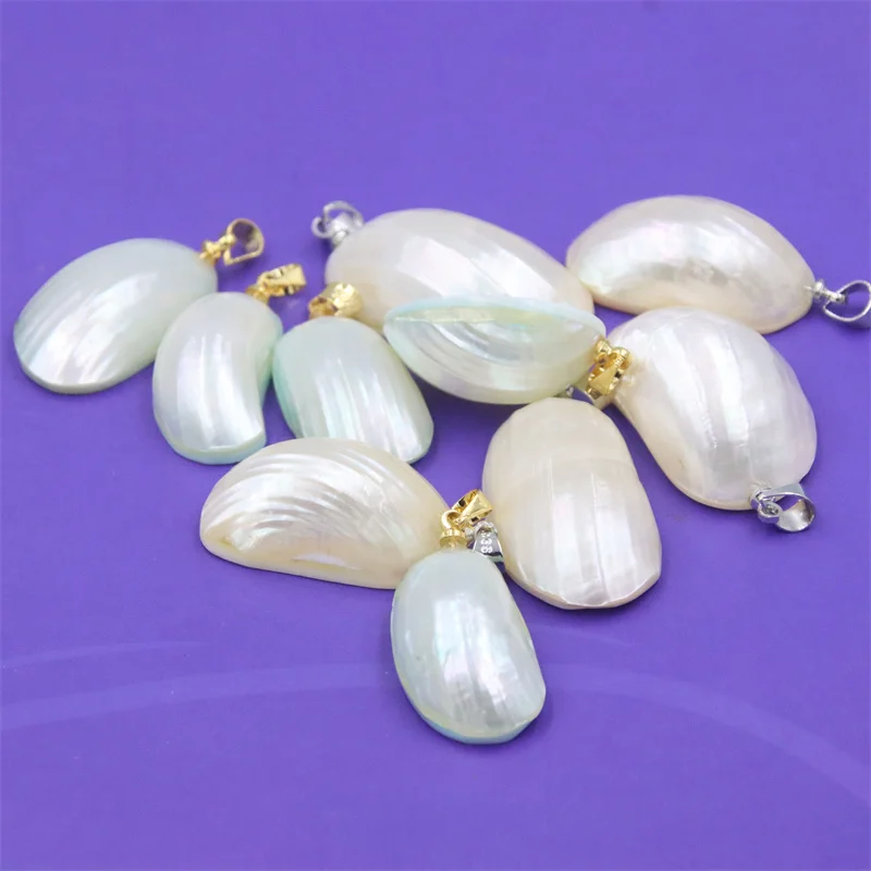 Lefei Jewelry Fashion Trendy White Natural Mabe Shell Making Pendant Necklace Bracelet Earrings Party DIY Charms Accessries Gift
Lefei Jewelry Fashion Trendy White Natural Mabe Shell Making Pendant Necklace Bracelet Earrings Party DIY Charms Accessries Gift