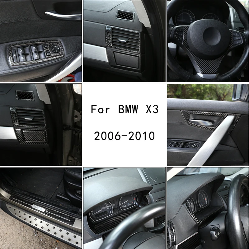 Для BMW X3 E83 2006-2010 автомобильный Стайлинг мягкие наклейки из углеродного волокна для модификации интерьера автомобиля полный комплект аксессуаров для интерьера
Для BMW X3 E83 2006-2010 автомобильный Стайлинг мягкие наклейки из углеродного волокна для модификации интерьера автомобиля полный комплект аксессуаров для интерьера