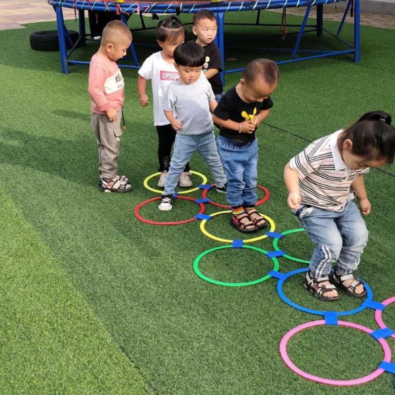 Children Brain Games Hopscotch Jump Circle Rings Set Kids Sensory Play Indoor Outdoor For Training Sports and Entertainment Toy
Children Brain Games Hopscotch Jump Circle Rings Set Kids Sensory Play Indoor Outdoor For Training Sports and Entertainment Toy