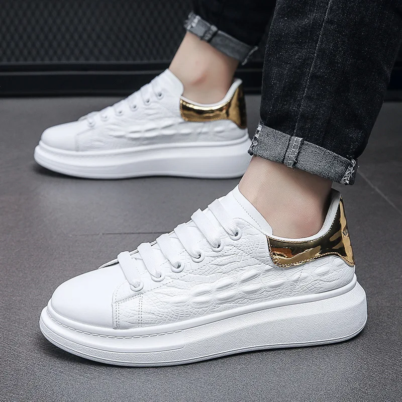 Sneakers for Men 2022 New Fashion Platform Shoe Spring Autumn Casual Flats Female Thick Sole Breathable White Vulcanized Shoes
Sneakers for Men 2022 New Fashion Platform Shoe Spring Autumn Casual Flats Female Thick Sole Breathable White Vulcanized Shoes