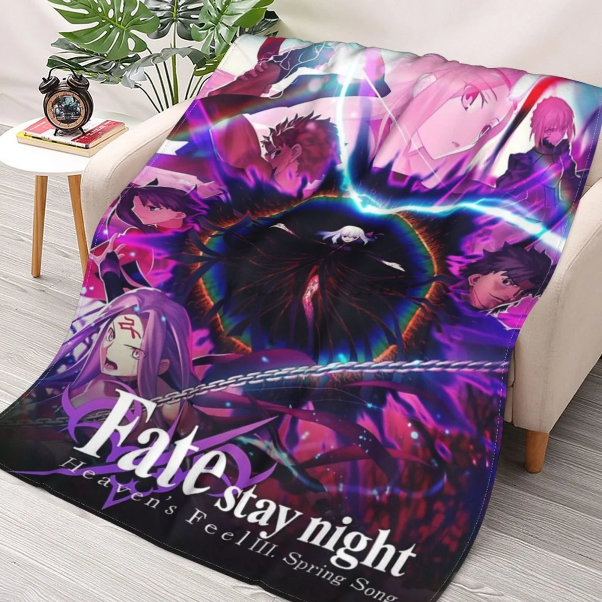 Fate Stay Night Throws Blankets Collage Flannel Ultra-Soft Warm picnic blanket bedspread on the bed
Fate Stay Night Throws Blankets Collage Flannel Ultra-Soft Warm picnic blanket bedspread on the bed