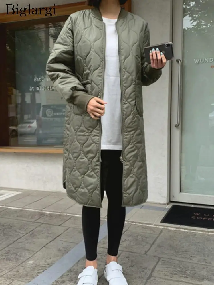 Женское длинное хлопковое пальто, Повседневная Свободная клетчатая куртка в Корейском стиле с длинным рукавом, Осень-зима 2023
Женское длинное хлопковое пальто, Повседневная Свободная клетчатая куртка в Корейском стиле с длинным рукавом, Осень-зима 2023