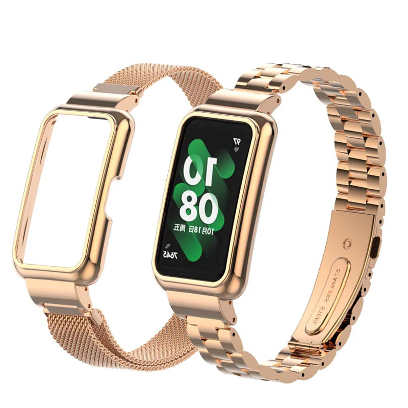 Ремешок для Huawei Band 7 8 Защитный Браслет Для 6 Pro металлический браслет из