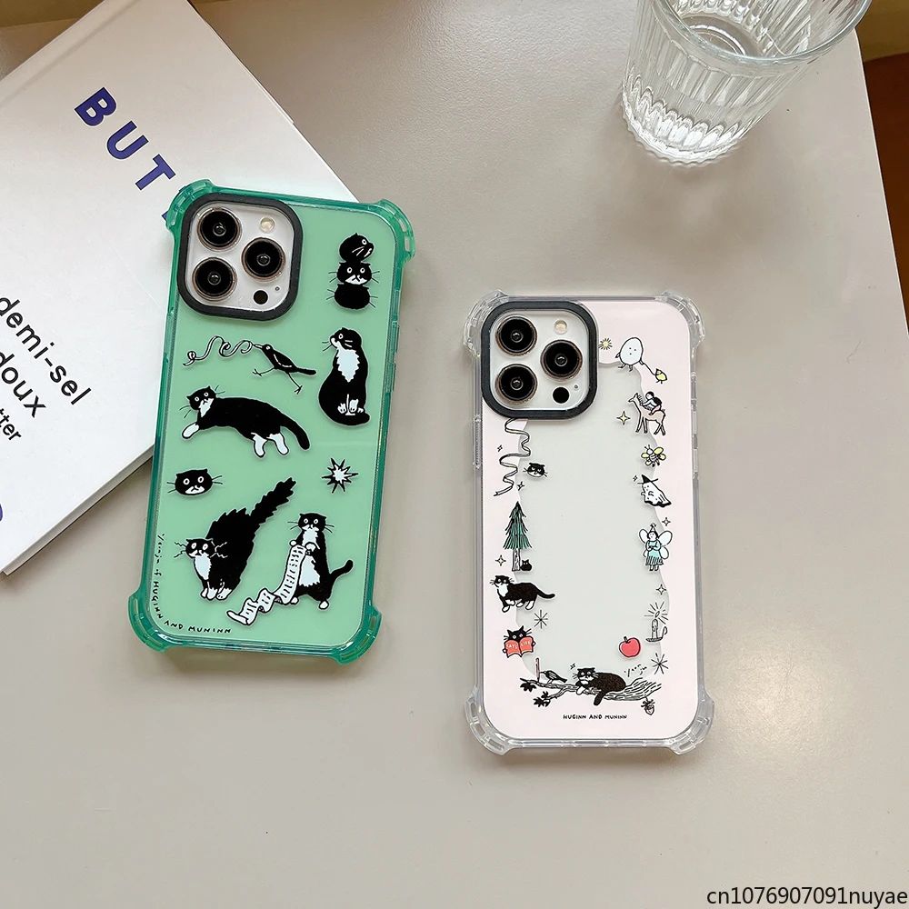 Luxury Black Cat Phone Cases for IPhone 15 14 13 12 11 Pro Max “Toys” Clear Four Corners Anti-drop TPU Back Cover
Luxury Black Cat Phone Cases for IPhone 15 14 13 12 11 Pro Max “Toys” Clear Four Corners Anti-drop TPU Back Cover