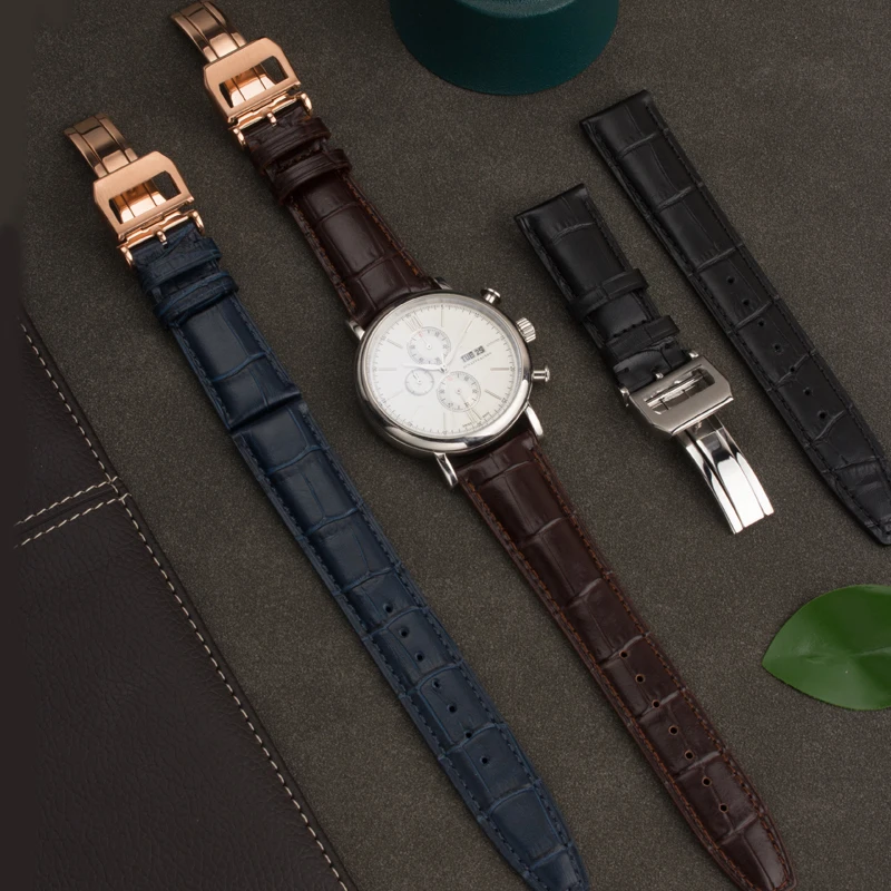 High Quality Genuine Leather Watch Band 20mm 21mm 22mm Fit for IWC Portugieser PILOT'S Black Brown Leather Watch Strap Fittings
High Quality Genuine Leather Watch Band 20mm 21mm 22mm Fit for IWC Portugieser PILOT'S Black Brown Leather Watch Strap Fittings