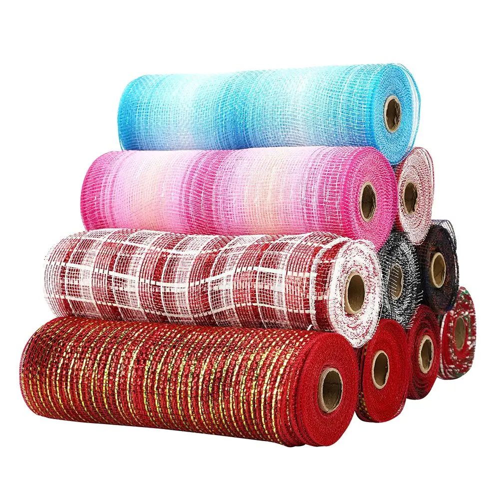DIY Christmas Ribbon Bows Deco Mesh/10 Yards Gold Wire Mesh Ribbons Xmas Gift Wrapping Net Wedding Decoration Hair Bows DIY
DIY Christmas Ribbon Bows Deco Mesh/10 Yards Gold Wire Mesh Ribbons Xmas Gift Wrapping Net Wedding Decoration Hair Bows DIY