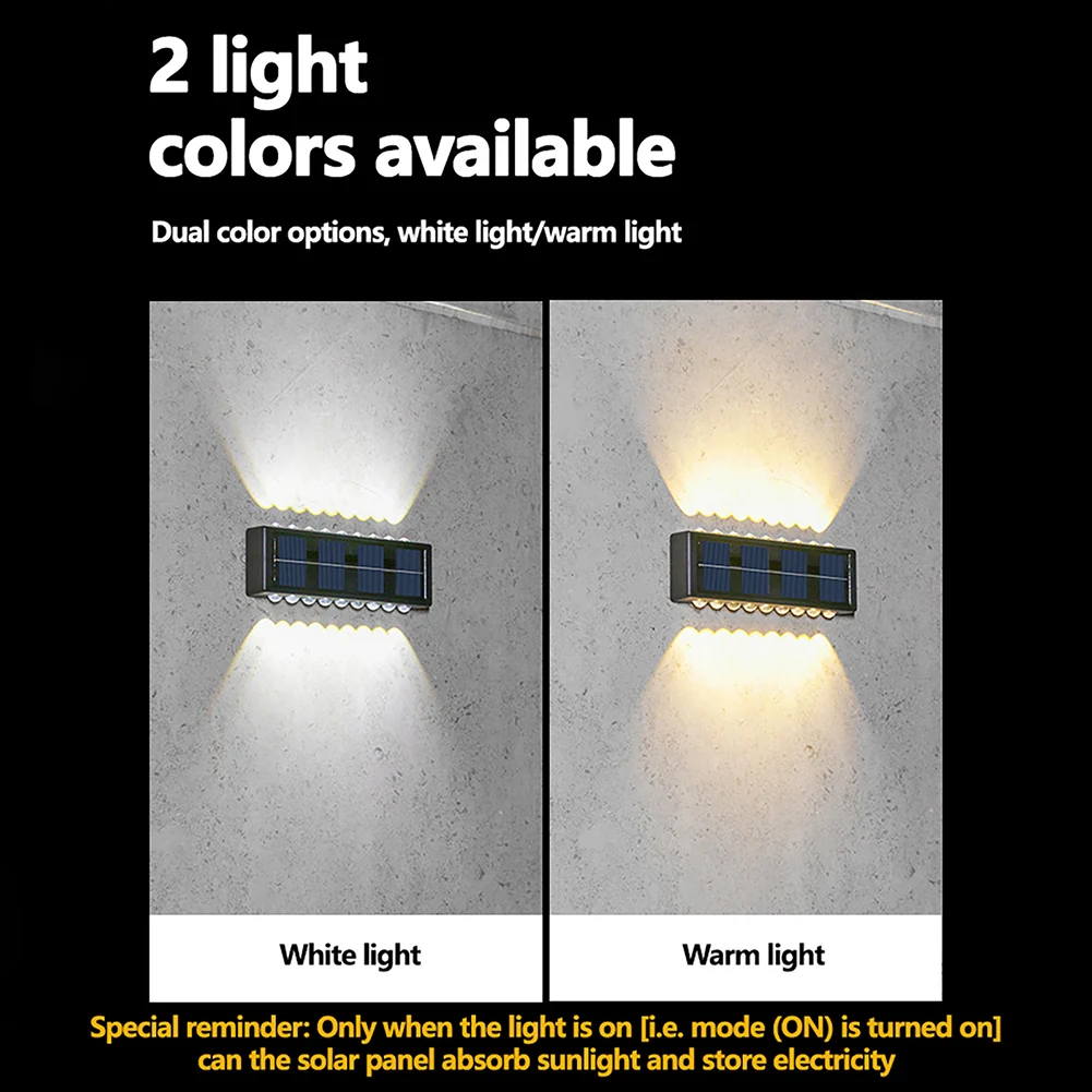 2 Pcs Solar Wall Lights Up Down Solar IP65 Waterproof Outdoor Fence Solar Lamp For Garden Porch Decoration Wholesale
2 Pcs Solar Wall Lights Up Down Solar IP65 Waterproof Outdoor Fence Solar Lamp For Garden Porch Decoration Wholesale