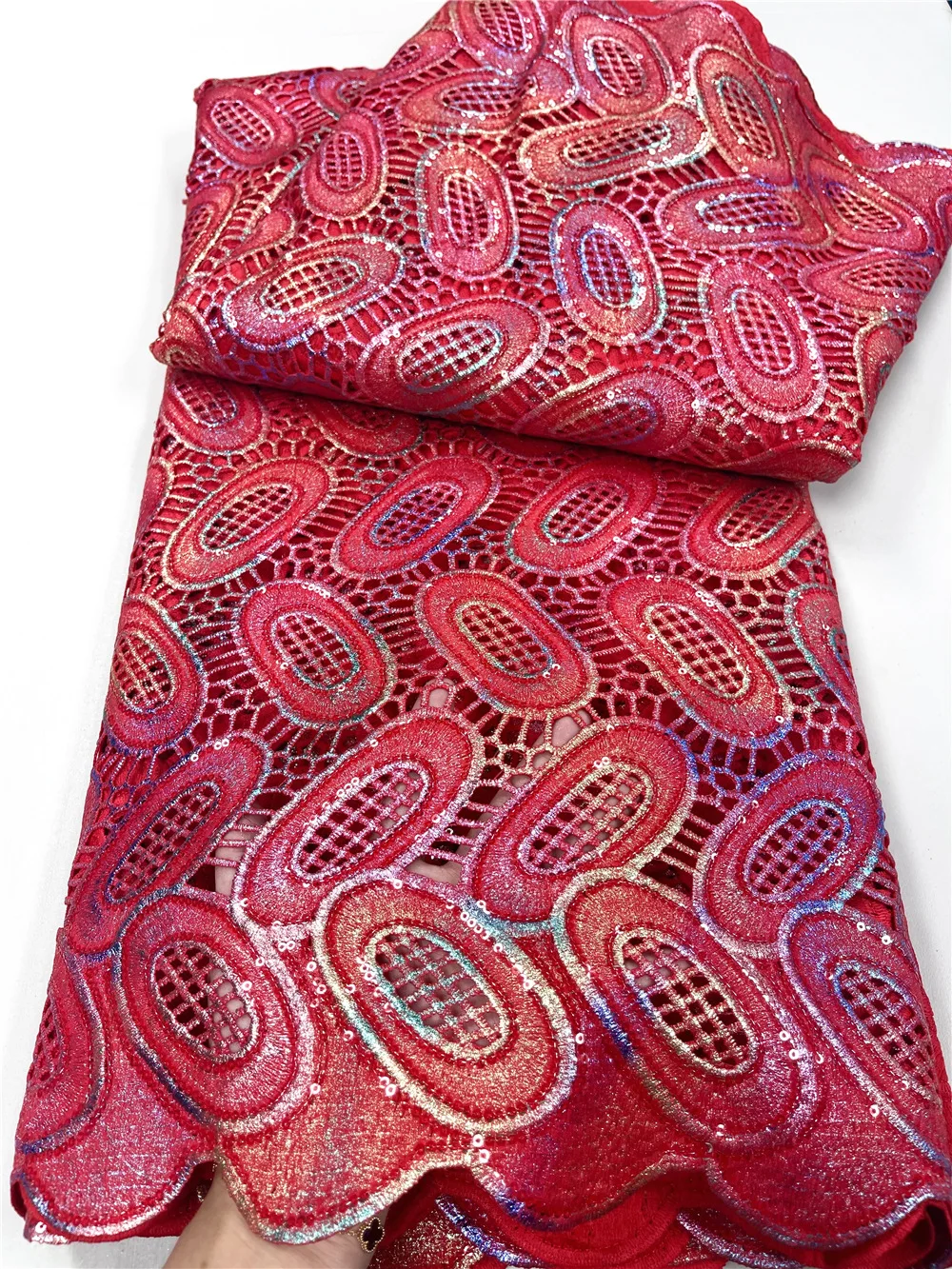 Ulifelace African Colorful Bronzin Water Soluble Cord 5 Yards Embroidery Sequins Fabric Nigerian Women Celebration Dress CO982
Ulifelace African Colorful Bronzin Water Soluble Cord 5 Yards Embroidery Sequins Fabric Nigerian Women Celebration Dress CO982