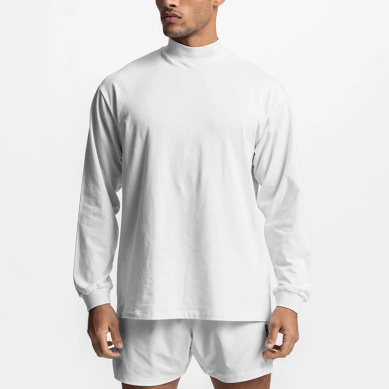 Men's Inner Round Neck Spring and Autumn Tops Loose High-neck White Bottoming Shirt Casual Comfortable Tees
Men's Inner Round Neck Spring and Autumn Tops Loose High-neck White Bottoming Shirt Casual Comfortable Tees
