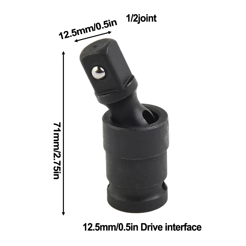 1/2" Universal Pneumatic Swivel Joint Chromium Molybdenum Steel Air Impact Wobble Socket Adapter Hand Tool Wrench Accessories
1/2" Universal Pneumatic Swivel Joint Chromium Molybdenum Steel Air Impact Wobble Socket Adapter Hand Tool Wrench Accessories
