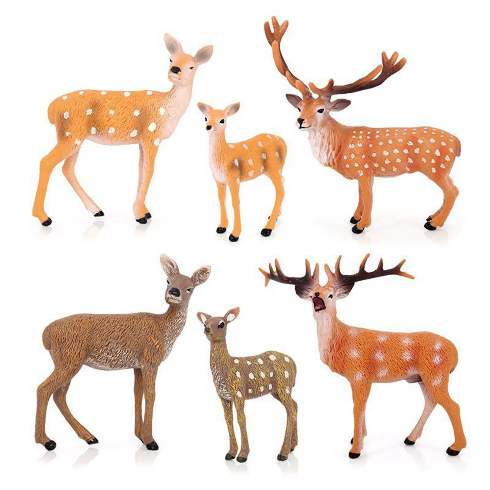 6Pcs/Set Sika Deer Figurine Animal Figurine Sika Deer Toy Cake Decoration Birthday Gift Party Decoration Toys
6Pcs/Set Sika Deer Figurine Animal Figurine Sika Deer Toy Cake Decoration Birthday Gift Party Decoration Toys