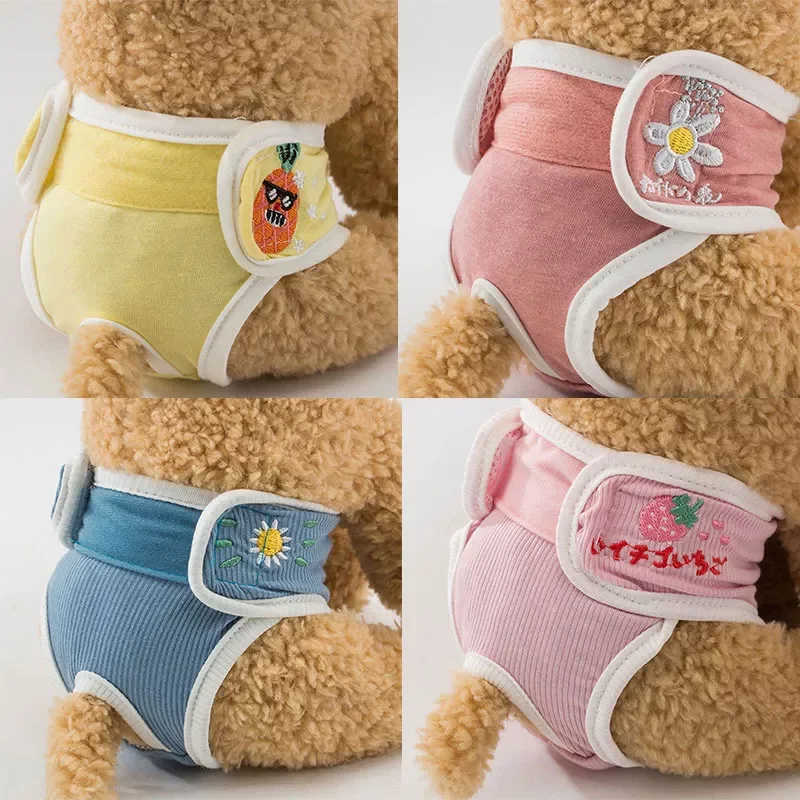 2023New Cartoon Embroidery Pet Physiological Pants for Female Small Dog Puppy Washable Reusable Doggie Diapers Underwear Short D
2023New Cartoon Embroidery Pet Physiological Pants for Female Small Dog Puppy Washable Reusable Doggie Diapers Underwear Short D