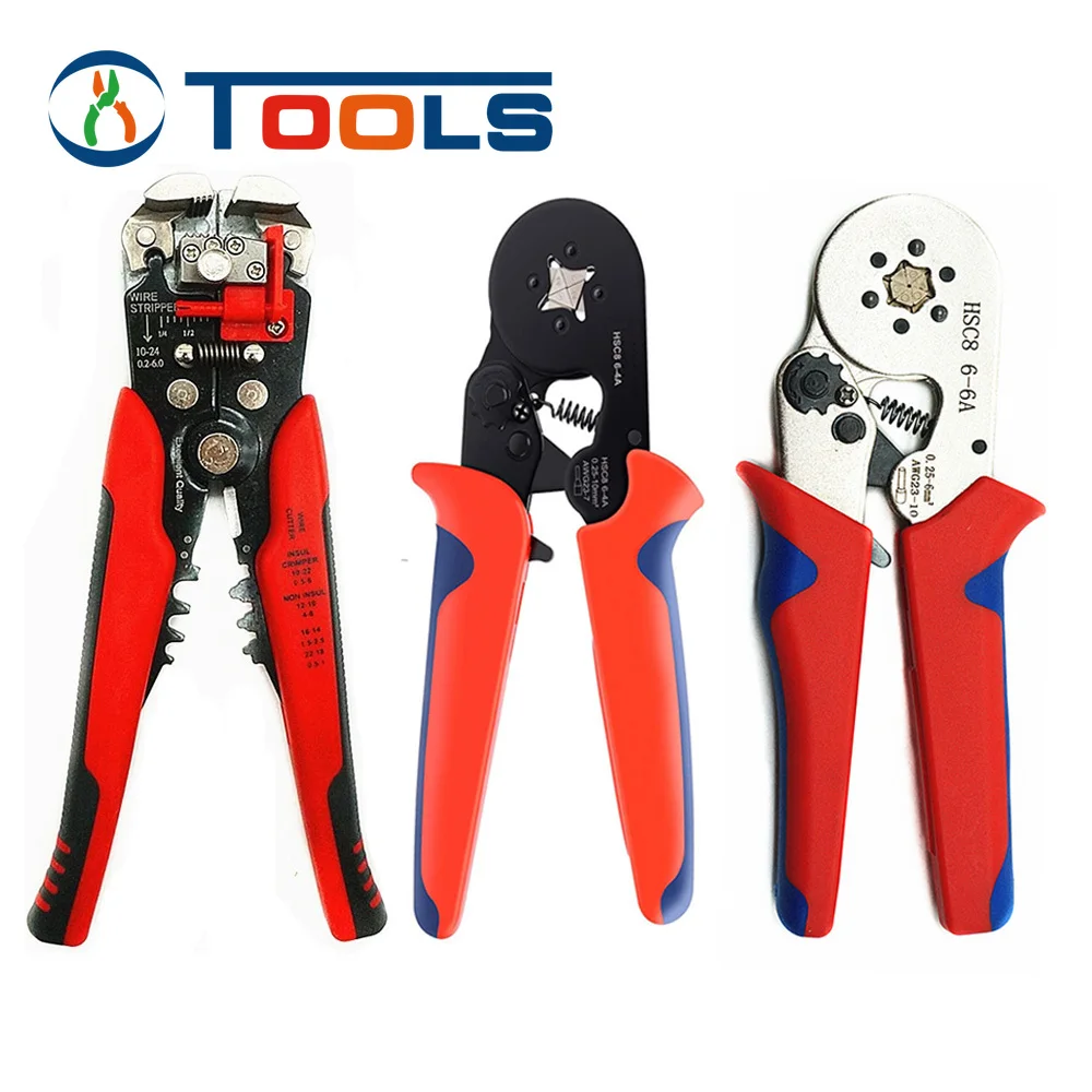 Crimping Pliers & Terminals Set Tube Bootlace VE&TE Terminals Hand Tools Electrician Crimper HSC8 6-6 6-4
Crimping Pliers & Terminals Set Tube Bootlace VE&TE Terminals Hand Tools Electrician Crimper HSC8 6-6 6-4