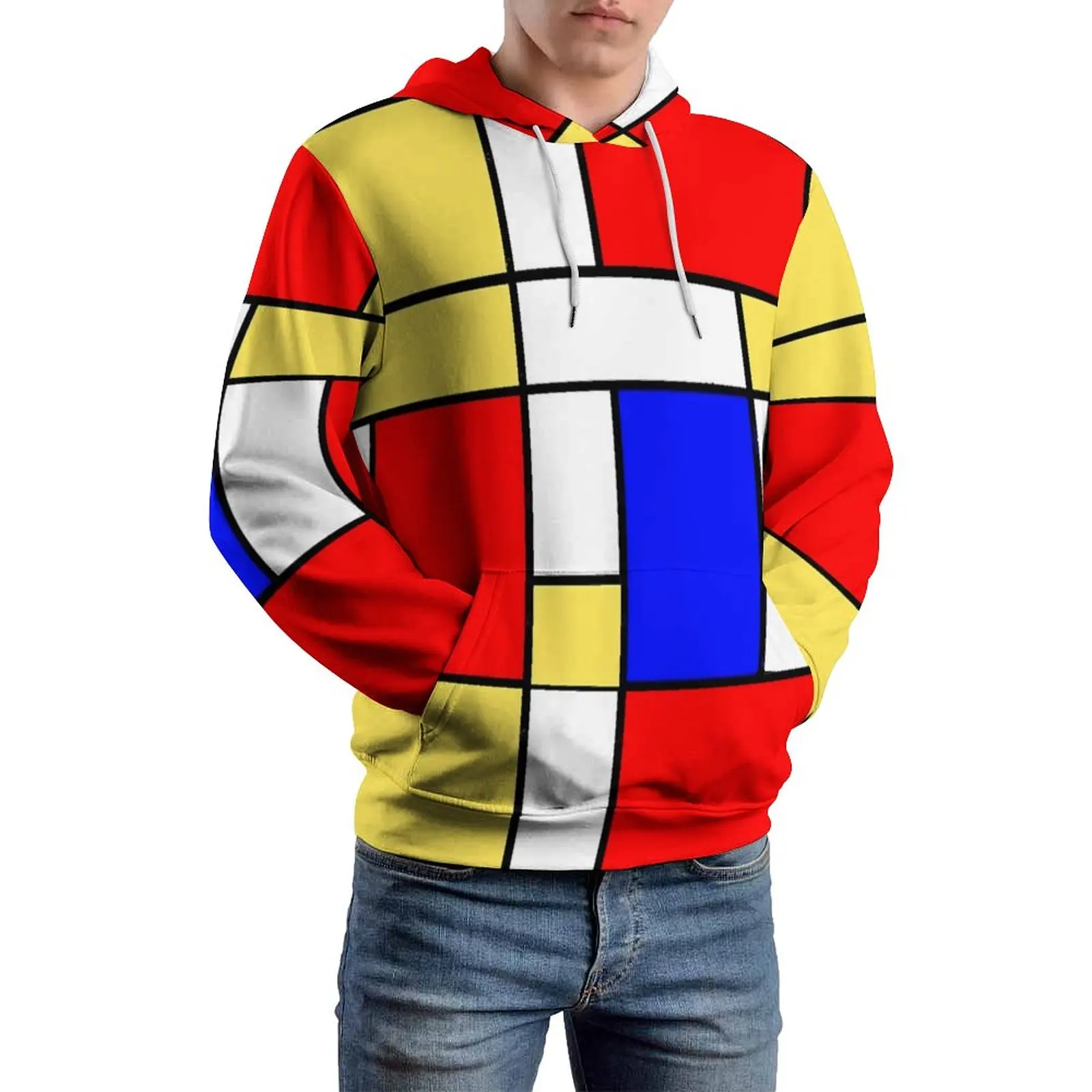 De Stijl Casual Hoodies Unisex Mod 60s Mondrian Style Hip Hop Hooded Sweatshirts Winter Long Sleeve Street Wear Oversized Hoodie
De Stijl Casual Hoodies Unisex Mod 60s Mondrian Style Hip Hop Hooded Sweatshirts Winter Long Sleeve Street Wear Oversized Hoodie