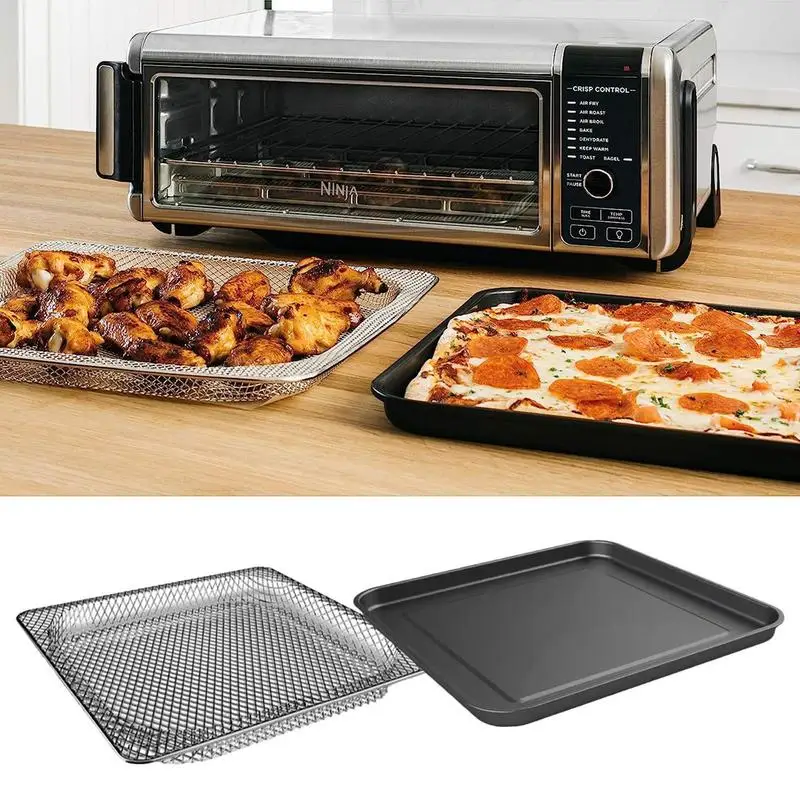 Air Fryer Basket For Oven Reusable Stainless Steel Pizza Baked Tray For Oven Heat-resistant Oven Rack For Baking Toaster Cooling
Air Fryer Basket For Oven Reusable Stainless Steel Pizza Baked Tray For Oven Heat-resistant Oven Rack For Baking Toaster Cooling