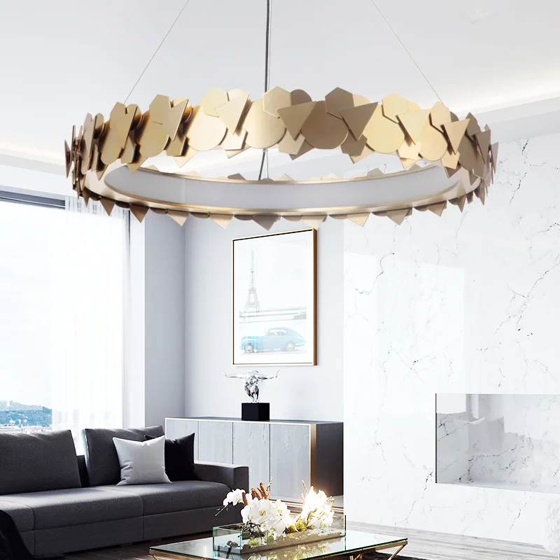 Chandelier Light Gold Postmodern Luxury Pendant Light Stainless Steel Round LED Dining Living Room Indoor Home Deco Hanging Lamp
Chandelier Light Gold Postmodern Luxury Pendant Light Stainless Steel Round LED Dining Living Room Indoor Home Deco Hanging Lamp