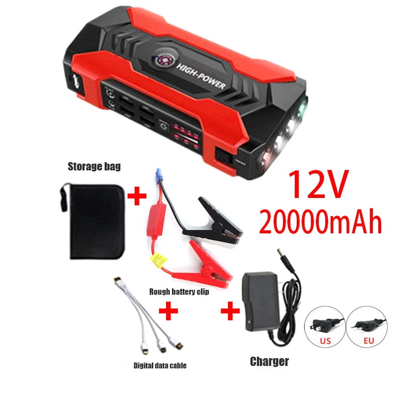 

Car Emergency Starter 12V 20000mAh Mobile Power Battery Lighter,Polymer Lithium Batteries