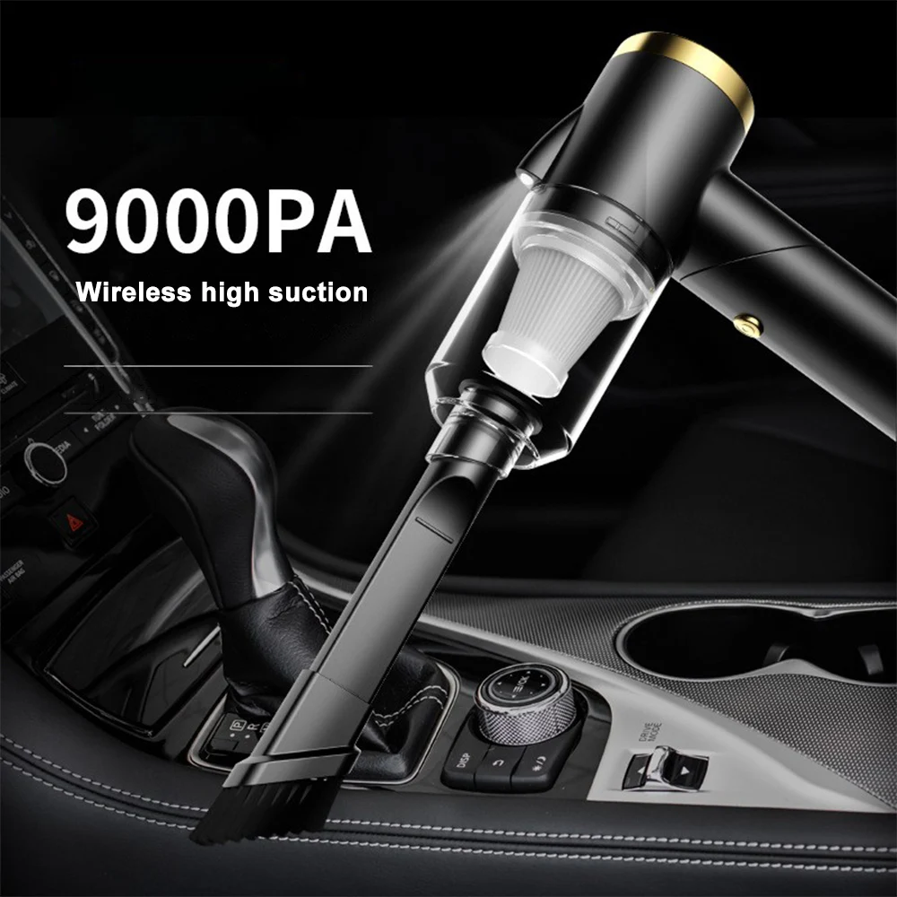 Wireless Car Vacuum Cleaner 120W 9000Pa Cordless Handheld Auto Interior Vacuum Home & Car Dual Use With Built-in Battrery
Wireless Car Vacuum Cleaner 120W 9000Pa Cordless Handheld Auto Interior Vacuum Home & Car Dual Use With Built-in Battrery