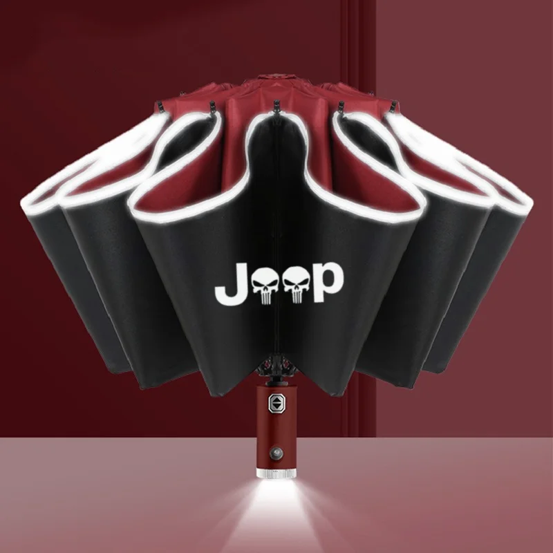 Автоматический зонт со светоотражающей полосой, обратный светодиодный светильник для Jeep Grand Cherokee WK2 KL Wrangler
Автоматический зонт со светоотражающей полосой, обратный светодиодный светильник для Jeep Grand Cherokee WK2 KL Wrangler