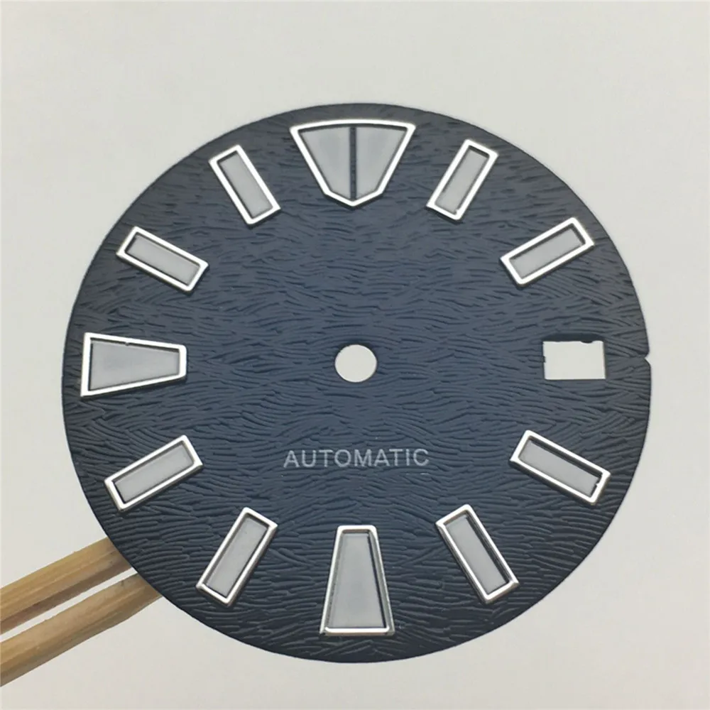 28.5MM Black Watch Dial Replacement Modified Green Luminous Dial for NH35A Watch Movement DIY Upgrade Part
28.5MM Black Watch Dial Replacement Modified Green Luminous Dial for NH35A Watch Movement DIY Upgrade Part