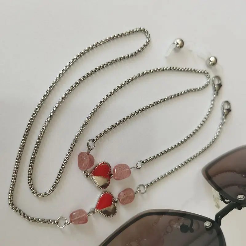 New Titanium Steel Freshwater Pearl Zircon Glasses Chain Stainless Steel Lanyard Fashion Style Sunglasses Chains
New Titanium Steel Freshwater Pearl Zircon Glasses Chain Stainless Steel Lanyard Fashion Style Sunglasses Chains