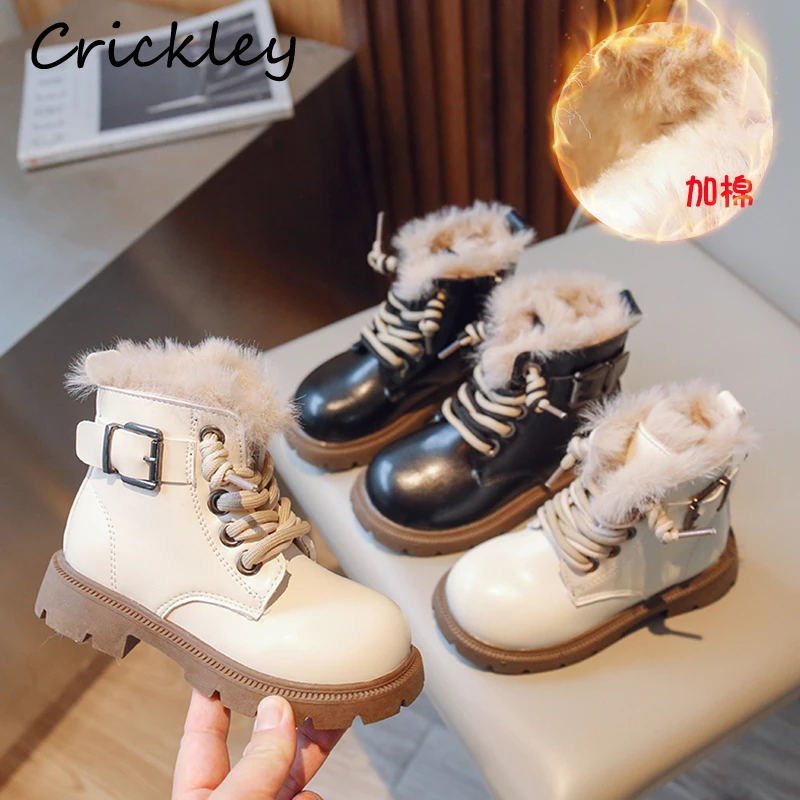 New Buckle Boys Girls Fashion Boots Winter Solid PU Leather Zipper Children Ankle Shoes Plush Warm Thick Anti Slip Kids Boots
New Buckle Boys Girls Fashion Boots Winter Solid PU Leather Zipper Children Ankle Shoes Plush Warm Thick Anti Slip Kids Boots