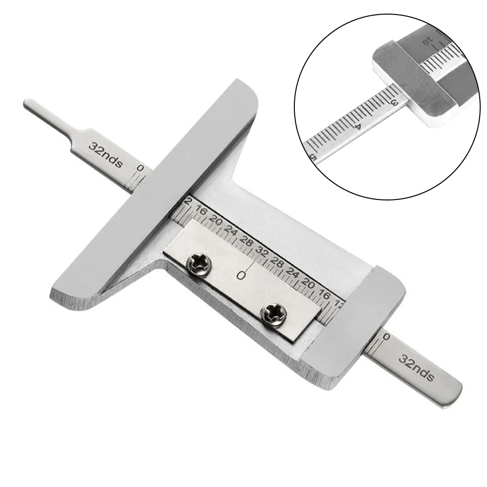 Stainless Steel Vernier Depth Gauge 0-60mm/0-50mm/0-30mm Automobile Tire Tread Depth Gauge Caliper Measuring Tool
Stainless Steel Vernier Depth Gauge 0-60mm/0-50mm/0-30mm Automobile Tire Tread Depth Gauge Caliper Measuring Tool