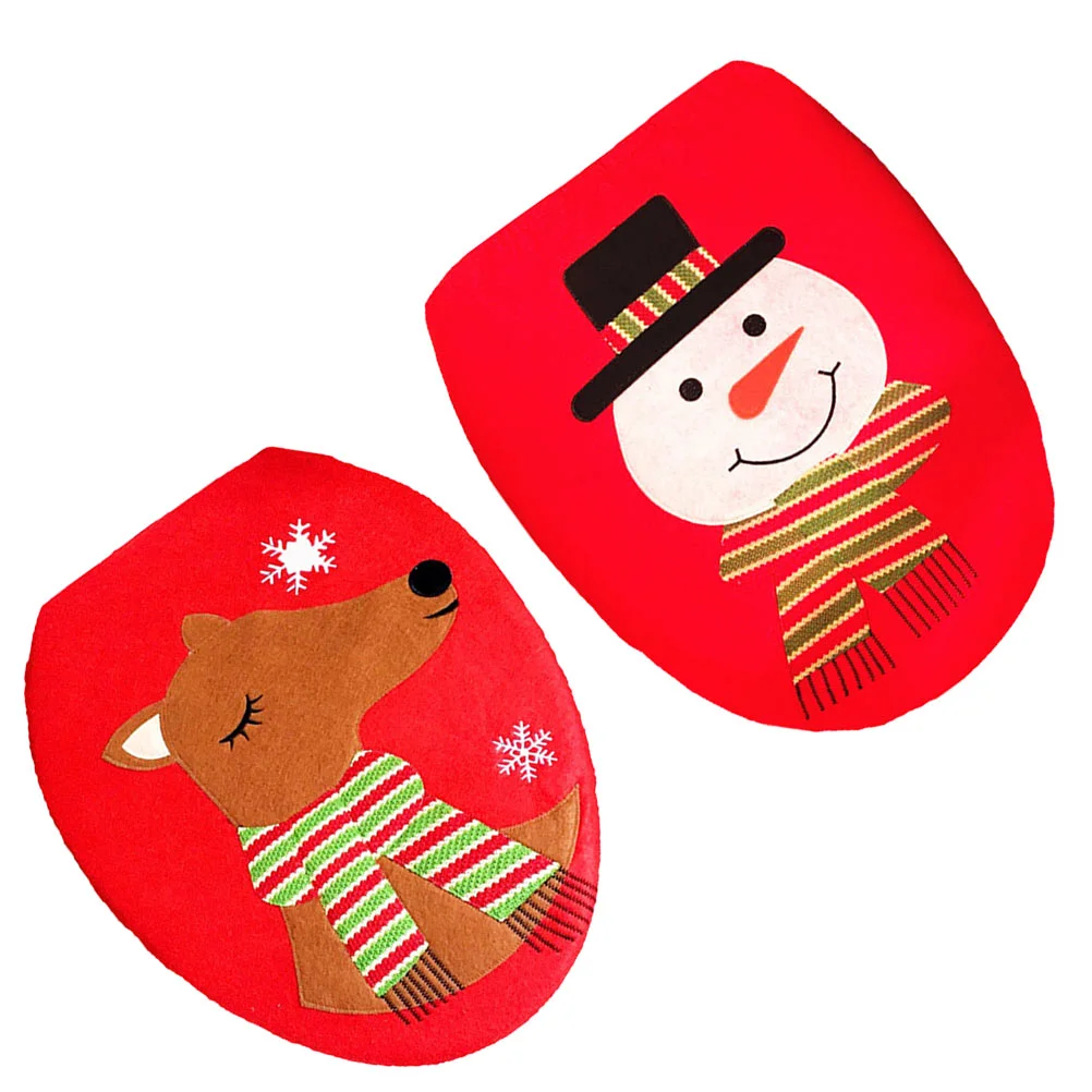 Toilet Christmas Cover Lid Covers Closestool Bathroom Home Rug Mat Decoration Set Decorations Snowman Holiday Mats Props
Toilet Christmas Cover Lid Covers Closestool Bathroom Home Rug Mat Decoration Set Decorations Snowman Holiday Mats Props