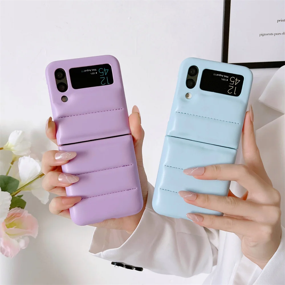 Z Flip 4 3 Phone Case Luxury PU Leather Down Jacket Shockproof Soft Bumper Folding Cover for Samsung Galaxy Z Flip4 Flip3 5G
Z Flip 4 3 Phone Case Luxury PU Leather Down Jacket Shockproof Soft Bumper Folding Cover for Samsung Galaxy Z Flip4 Flip3 5G