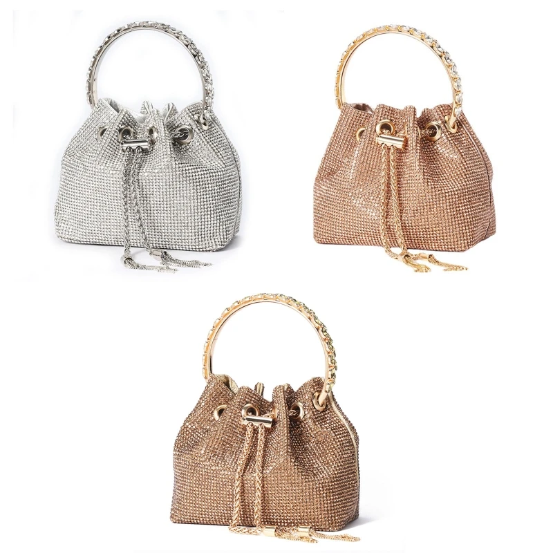 Elegant Rhinestone Tassel Evening Bag Clutch with Ring Handle Crossbody Shoulder Bag Handbag for Family Gatherings
Elegant Rhinestone Tassel Evening Bag Clutch with Ring Handle Crossbody Shoulder Bag Handbag for Family Gatherings