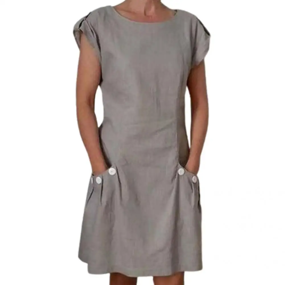 Fashion Vintage Dress Summer Women Clothes Loose Fit Trendy Casual Dress Round Neck Short Sleeve Dress
Fashion Vintage Dress Summer Women Clothes Loose Fit Trendy Casual Dress Round Neck Short Sleeve Dress