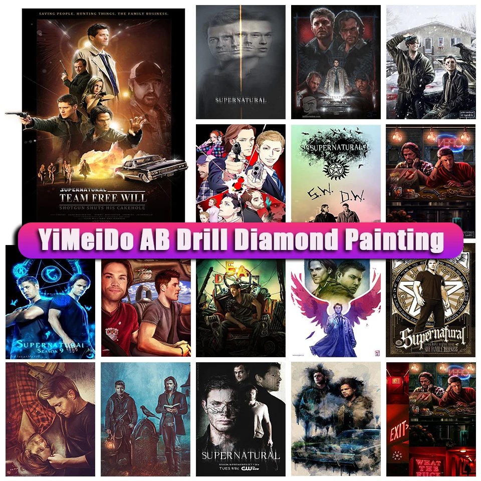 YiMeido TV Supernatural AB Diamond Painting Portrait Character Man Car Mosaic Handmade 5DDIY Diamond Embroidery Home Decor Gifts
YiMeido TV Supernatural AB Diamond Painting Portrait Character Man Car Mosaic Handmade 5DDIY Diamond Embroidery Home Decor Gifts