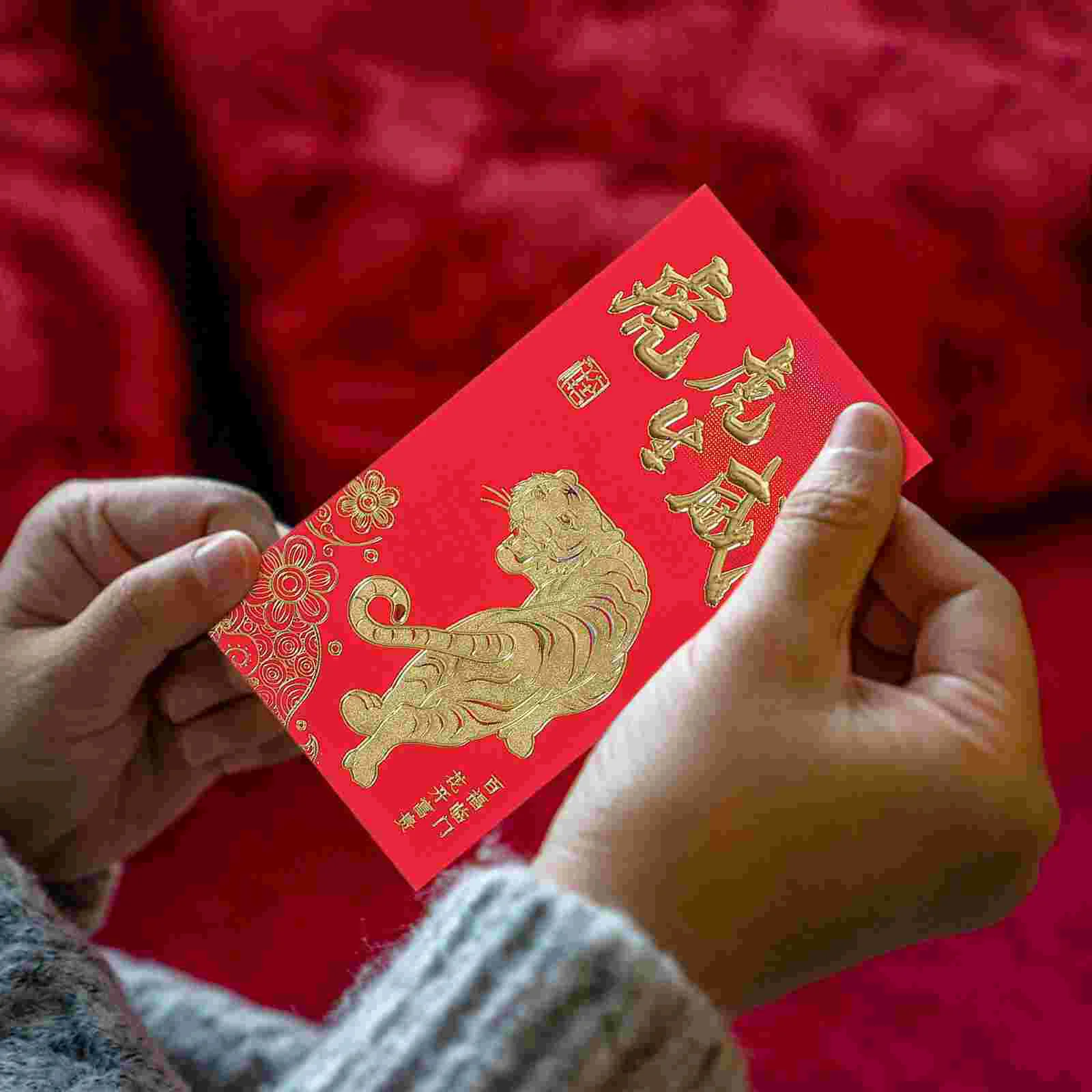 

Red Year Envelopes Chinese New Money Envelope Hong Bao Festival Spring Lucky Packet Hongbao Packets Gift Pocket Pocketslunar