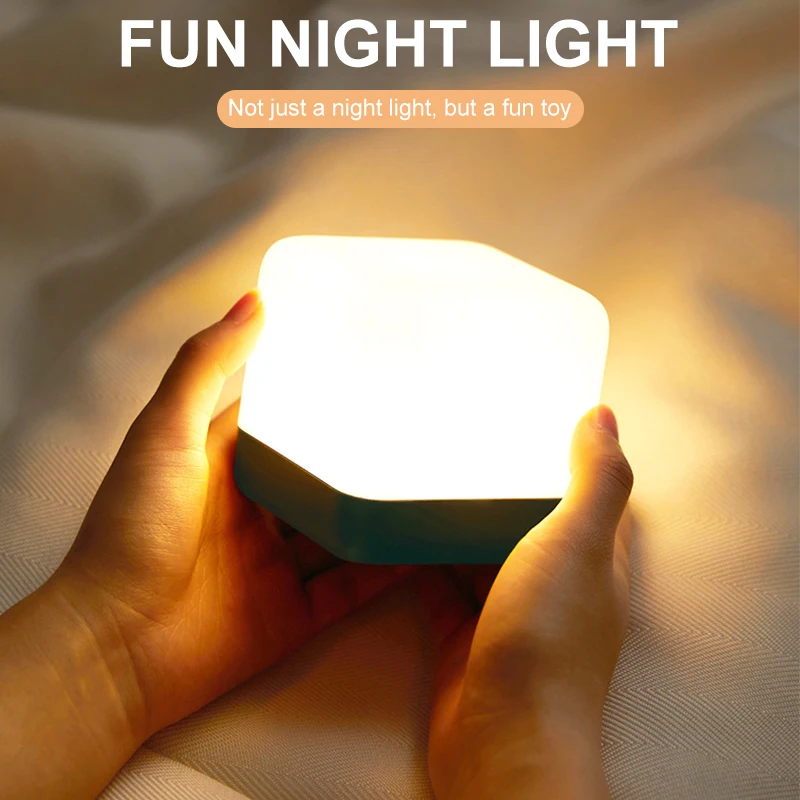 Fun Flip Timing Night Light Smart Charging Bedroom Led Creative Touch Bedside Sleep Light Small Desk Lamp Portable Energy Saving
Fun Flip Timing Night Light Smart Charging Bedroom Led Creative Touch Bedside Sleep Light Small Desk Lamp Portable Energy Saving
