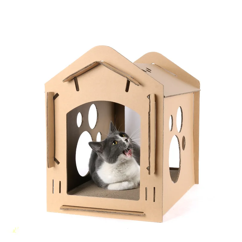 Cat House Corrugated Paper Scratcher 58*35*48CM Large Cat Litter Manual DlY Assembly Grinding Claw Funny Cat Toy Cat Box
Cat House Corrugated Paper Scratcher 58*35*48CM Large Cat Litter Manual DlY Assembly Grinding Claw Funny Cat Toy Cat Box