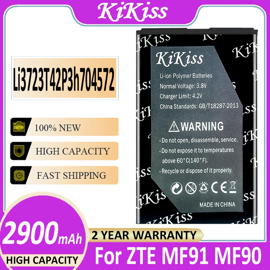 New 2900mAh Li3723T42P3h704572 Battery For ZTE MF90 MF90+ MF90M MF91 Batteries + Tracking Number
New 2900mAh Li3723T42P3h704572 Battery For ZTE MF90 MF90+ MF90M MF91 Batteries + Tracking Number
