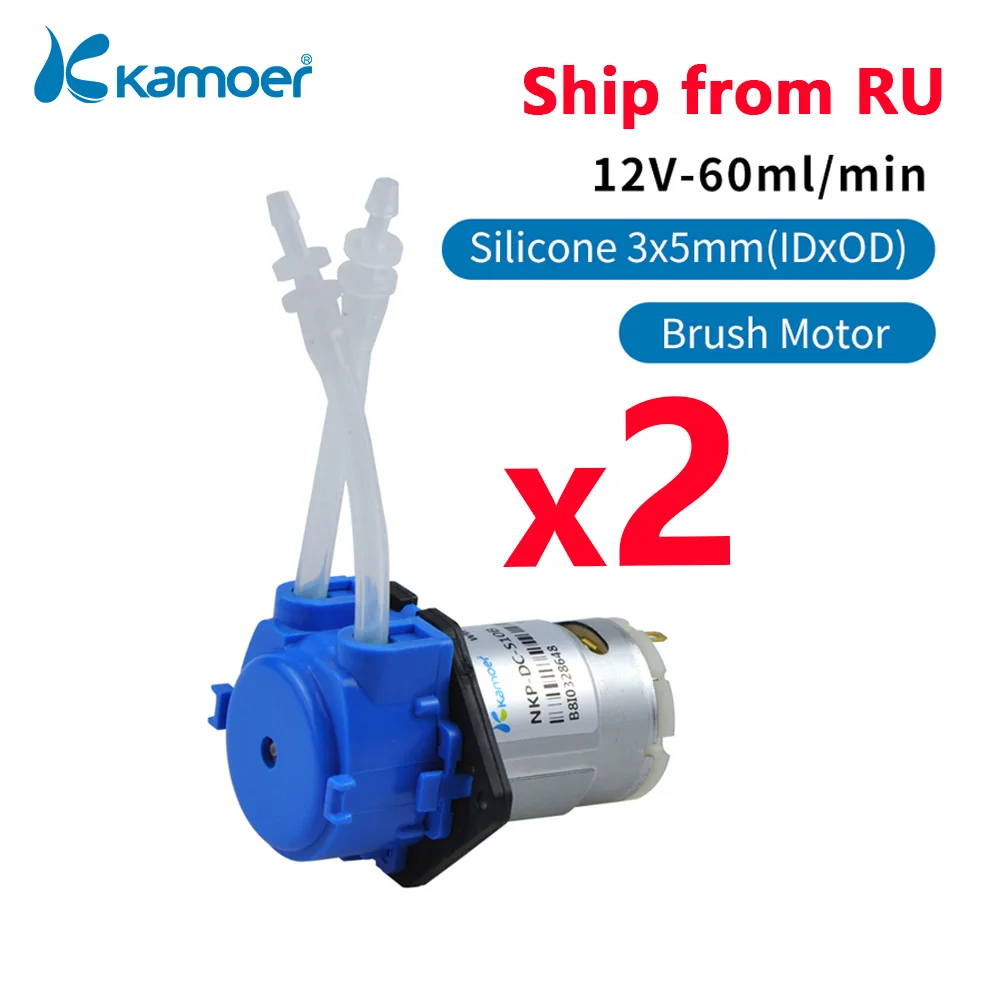 Kamoer NKP DC S10B 2PCS Peristaltic Dosing Pump Arduino12V 3*5 Silicone Tubing 10-60ml/min Flow Rate Blue OEM 12V Water Pump
Kamoer NKP DC S10B 2PCS Peristaltic Dosing Pump Arduino12V 3*5 Silicone Tubing 10-60ml/min Flow Rate Blue OEM 12V Water Pump