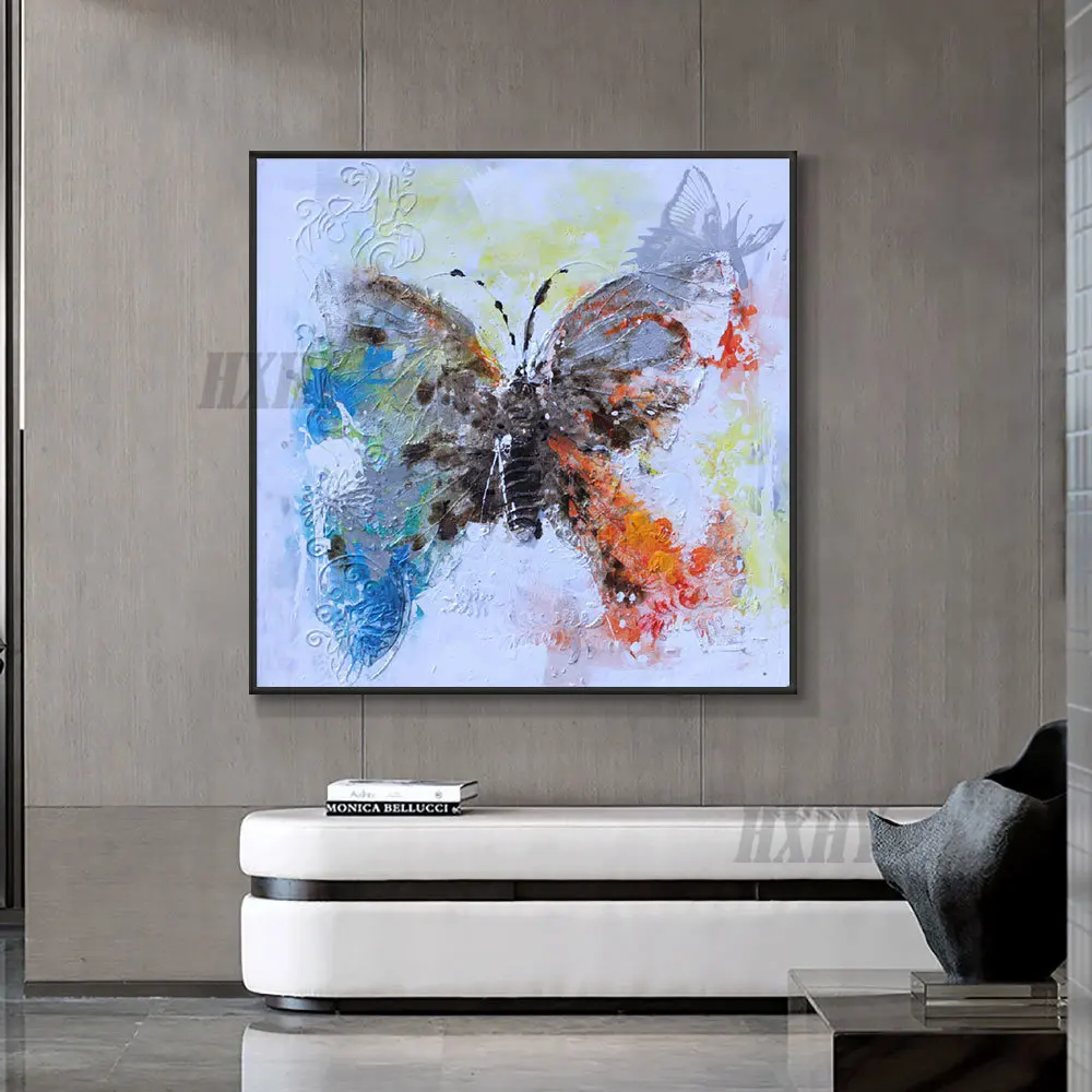 Abstract Handmade Colorful Butterfly Oil Painting On Canvas Hand Painted Paintings Modern Wall Art For Living Room Home Decor
Abstract Handmade Colorful Butterfly Oil Painting On Canvas Hand Painted Paintings Modern Wall Art For Living Room Home Decor