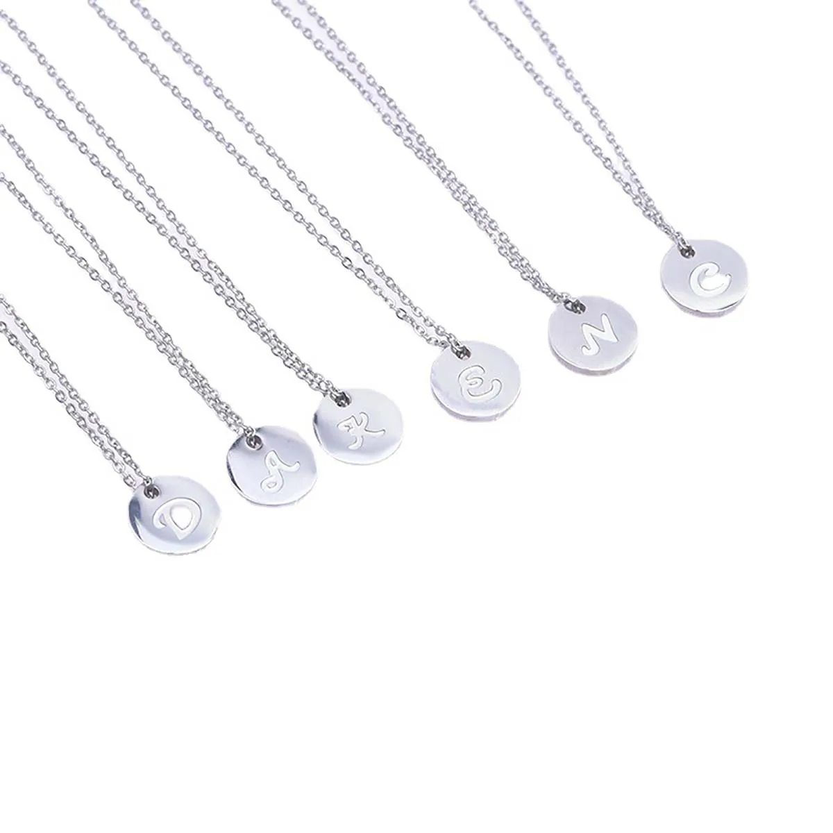 2Pcs Stainless Steel Necklace 26 Letters of the Alphabet A-Z Rose Gold Mirror Fine Polished Disc Pendant Necklace
2Pcs Stainless Steel Necklace 26 Letters of the Alphabet A-Z Rose Gold Mirror Fine Polished Disc Pendant Necklace