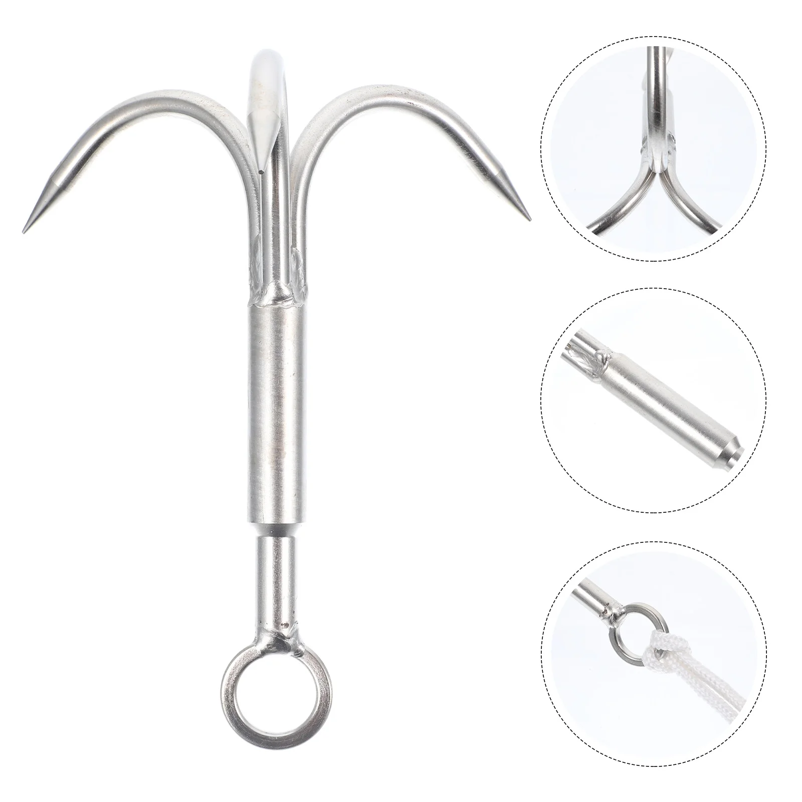 Hook Climbing Grappling Claw Outdoor Mountain Carabiner Survival Anchor Aquatic Steel Stainless Climb Grapple Equipment Three
Hook Climbing Grappling Claw Outdoor Mountain Carabiner Survival Anchor Aquatic Steel Stainless Climb Grapple Equipment Three
