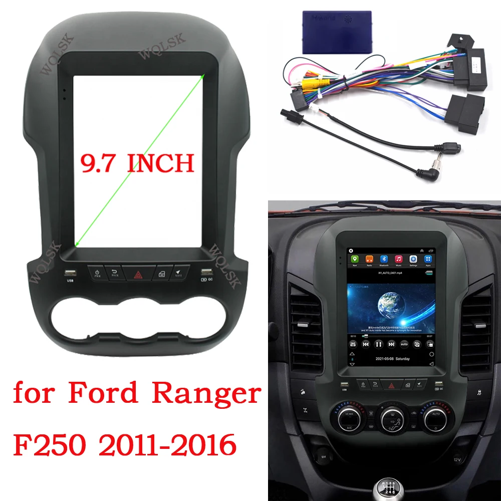 WQLSK Car Radio Fascia frame For Ford Ranger 2011-2016 F250 Radio Player 9.7 inch car DVD gps navi Panel Dash Kit Frame
WQLSK Car Radio Fascia frame For Ford Ranger 2011-2016 F250 Radio Player 9.7 inch car DVD gps navi Panel Dash Kit Frame