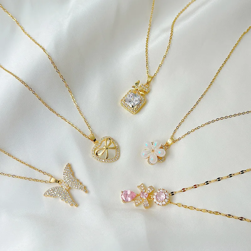 Fairy Butterfy Planet Titanium Steel Love Necklace Women's Luxury Sweet Cool Rhinestones Clavicle Neck Chain Jewelry
Fairy Butterfy Planet Titanium Steel Love Necklace Women's Luxury Sweet Cool Rhinestones Clavicle Neck Chain Jewelry